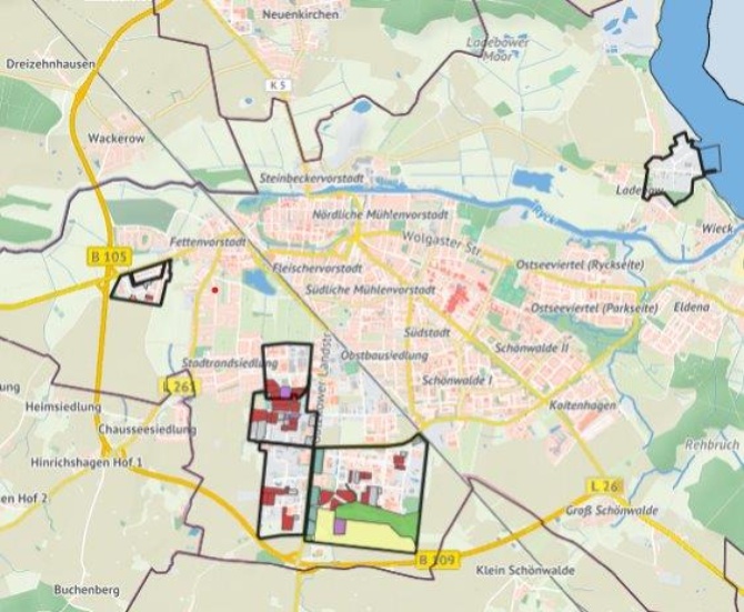 Lageplan Gewerbegebiete 2020 Bild