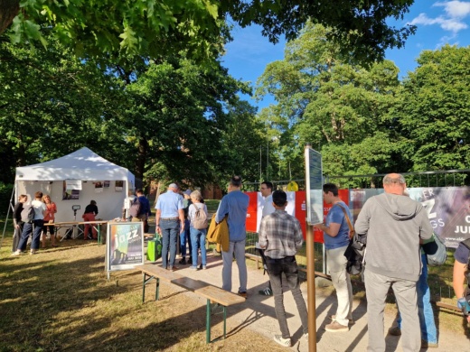 Kassenbild Eldenaer Jazz Evenings © Tobias Reppin Kasse am Eingangsbereich zu den Eldenaer Jazz Evenings