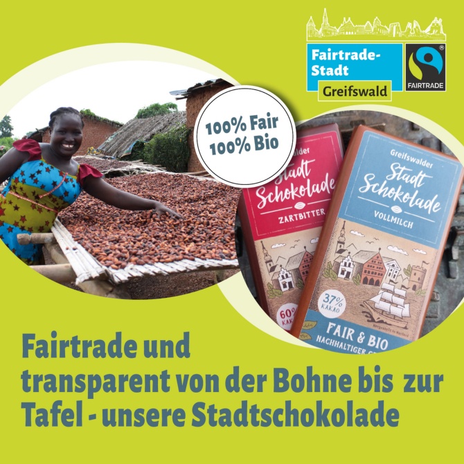 Fairtrade Schokolade © UHGW Greifswalder Fairtrade-Produkte