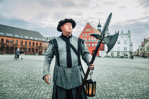 Nachtwächterführung Greifswald © Wally Pruß Nachtwächterführung in Greifswald