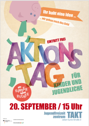 Plakat Weltkindertag in Greifswald 2022 © Kinderbeauftragte Plakat Weltkindertag 2022