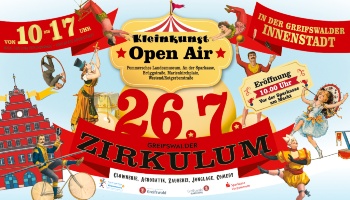 Unahrt Design Werbemotiv für das Greifswalder Zirkulum