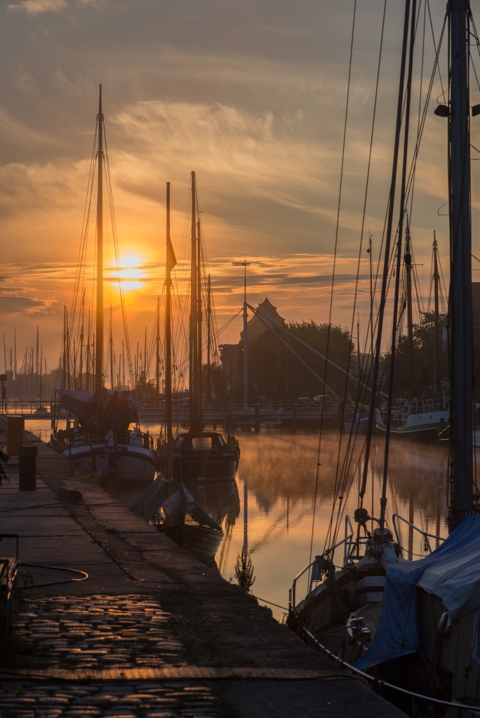 Andre Hollatz: Septembermorgen im Museumshafen