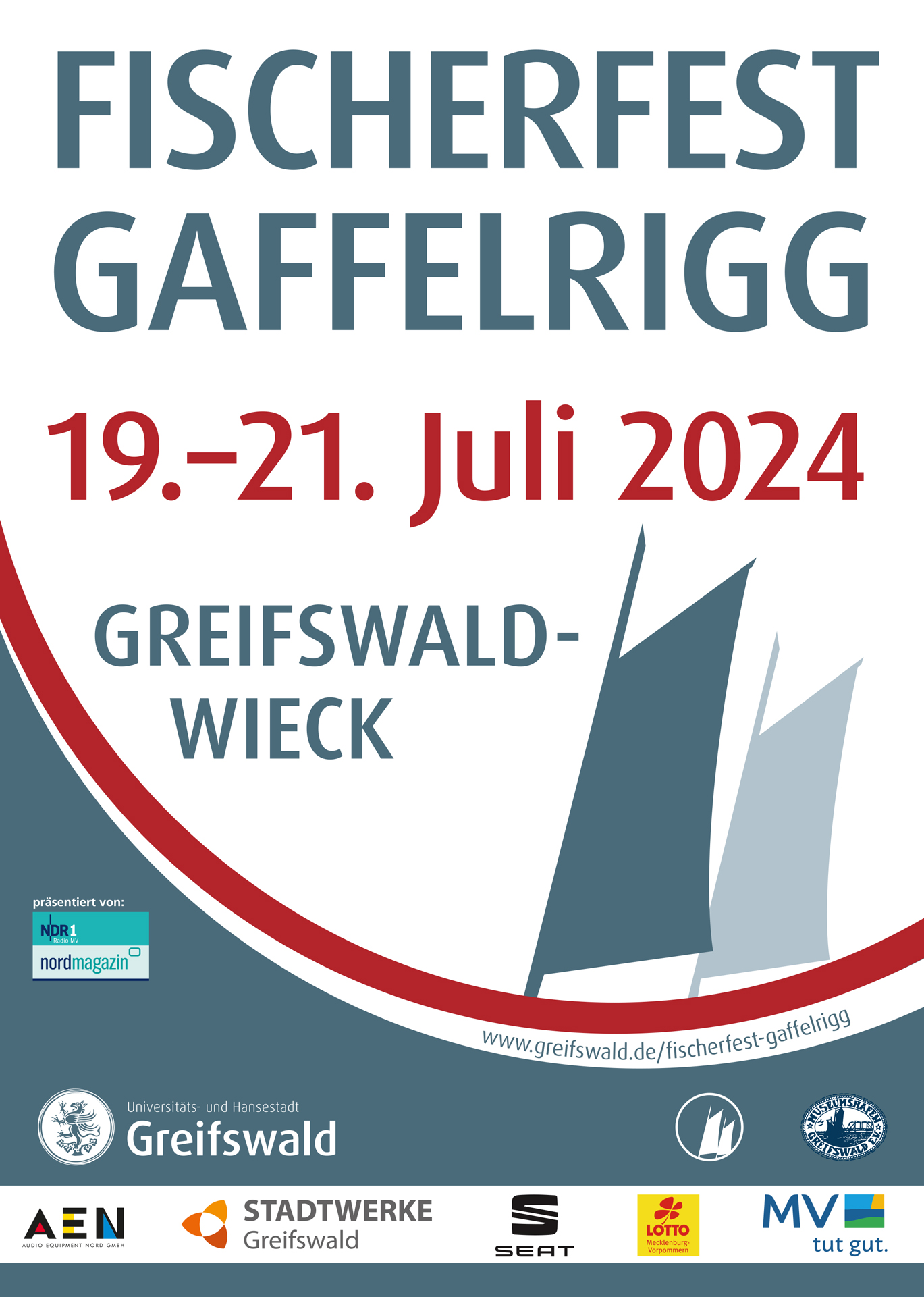 Plakat Fischerfest Gaffelrigg 2024