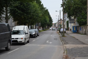Straßeninstandsetzung in der Langen Reihe  ab dem 8. August 2016.