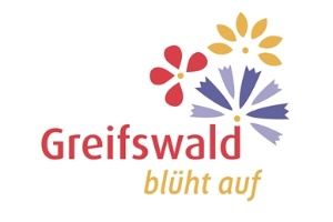 Logo groß Greifswald blüht auf Bild