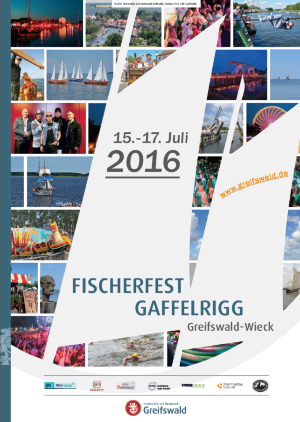 Plakat Fischerfest Gaffelrigg Hochformat