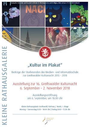 Plakat Rathausgalerie Kultur im Plakat 2018