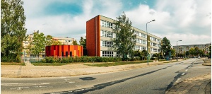 Blick auf das Alexander-von-Humboldt-Gymnasium in Greifswald