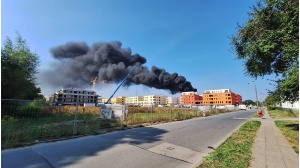 Brand auf der Baustelle An den Wurthen - Hafenstraße