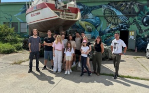 Jugendliche aus Greifswald und Goleniow bauen Innenausstattung für Jugendcontainer in Schönwalde II, Fotos Pressestelle © Pressestelle UHGW Jugendliche aus Greifswald und Goleniow bauen Innenausstattung für Jugendcontainer in Schönwalde II