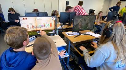 Kinder und Jugendliche testeten 2023 in Stadtbibliothek Computerspiele für TOMMI Foto Pressestelle 8