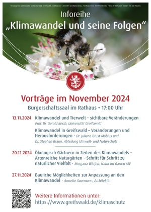 Plakat zur Inforeihe Klimawandel und seine Folgen