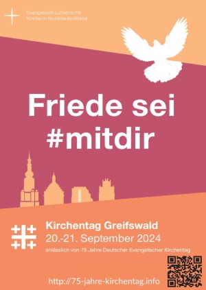 Plakat zum Kirchentag in Greifswald