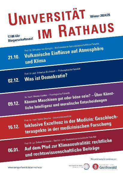 Plakat Uni im RathausWS2024