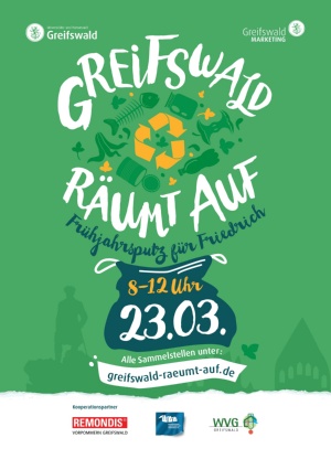 Aktionstag Greifswald Räum Auf 2024 - Frühjahrsputz für Friedrich